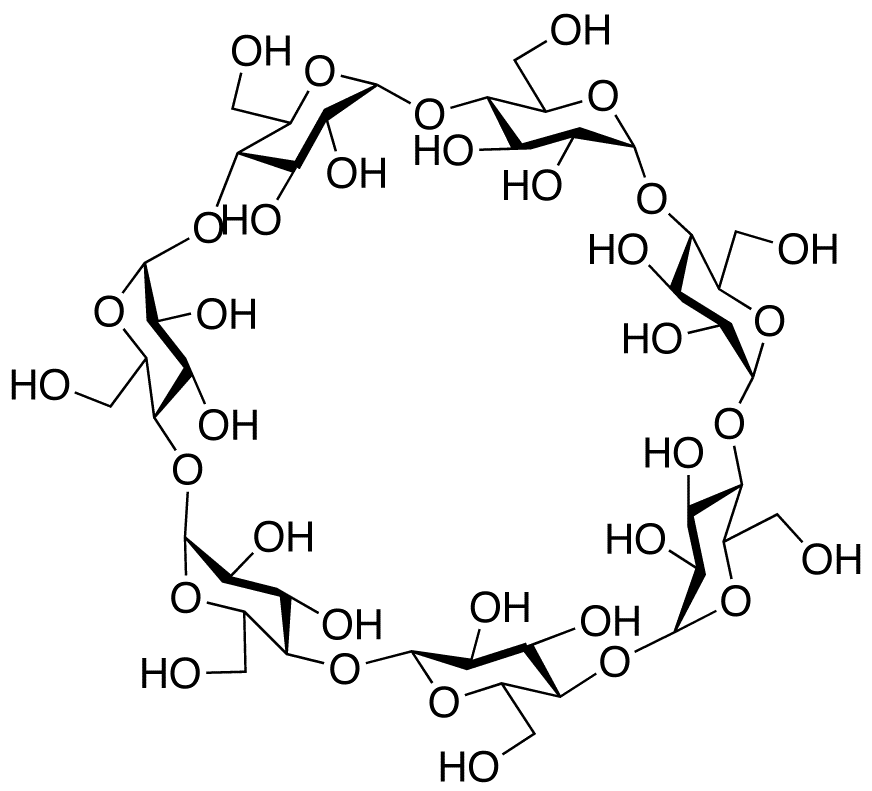 Composition chimique d'une dextrine cyclique hautement ramifiée.