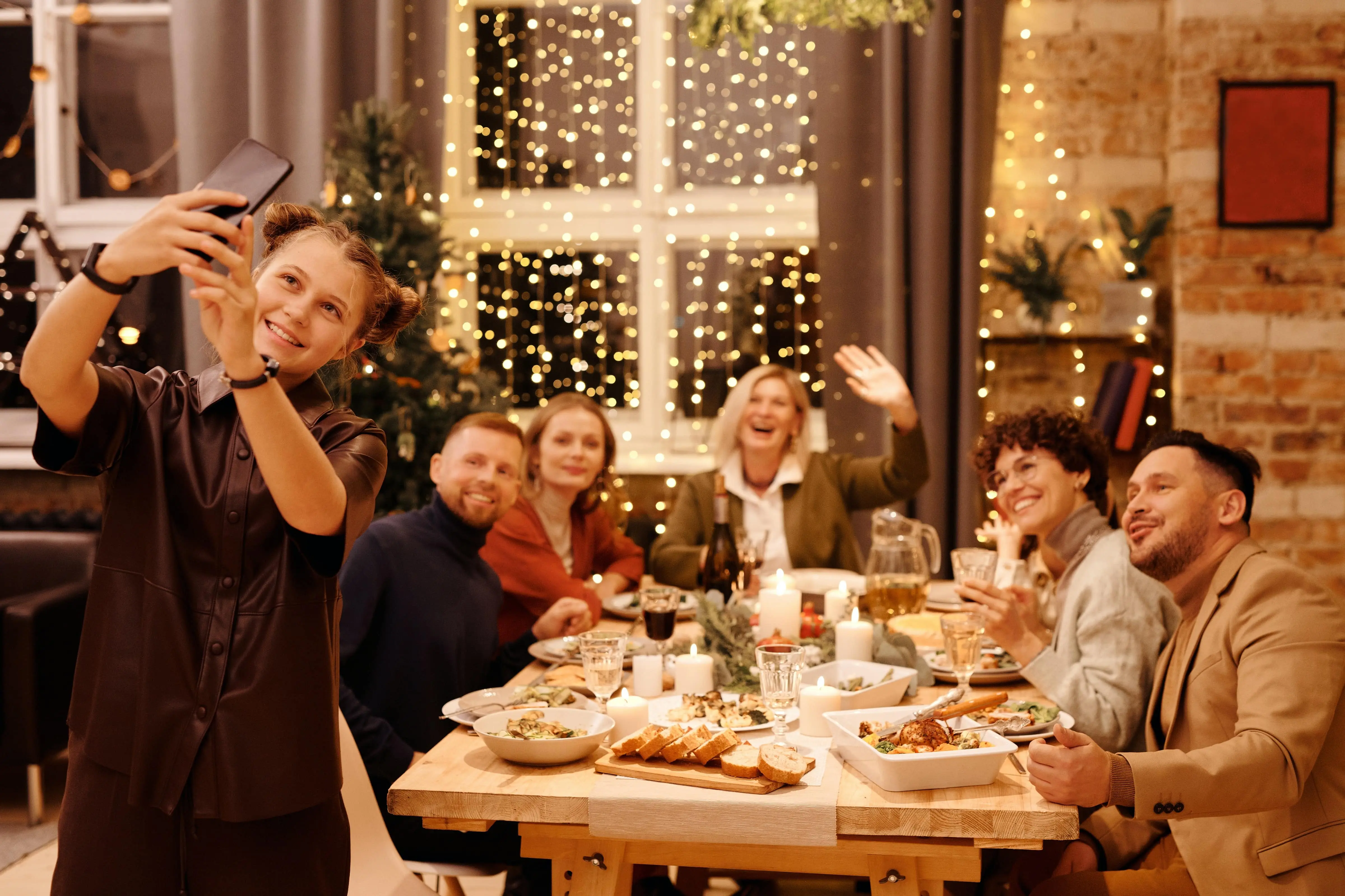 La convivialité d'une repas de famille