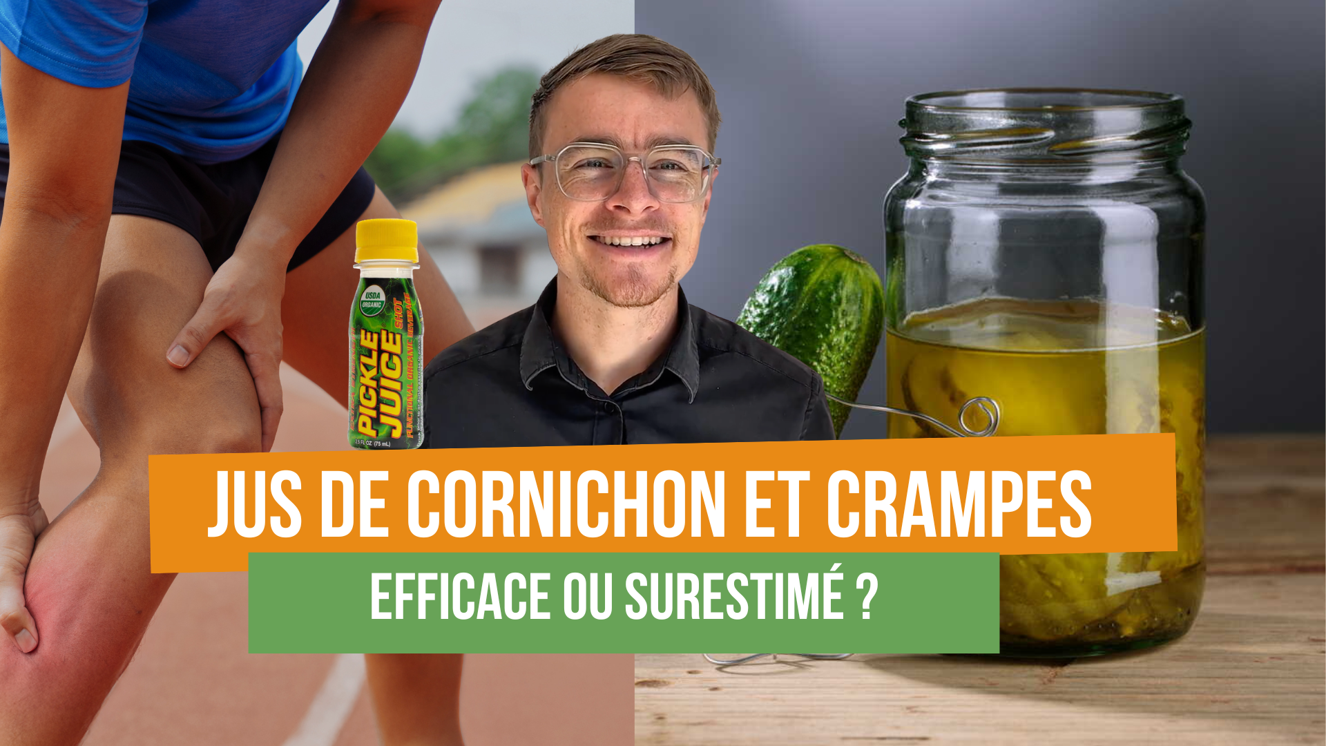 Le jus de cornichon est il efficace contre les crampes en course ?